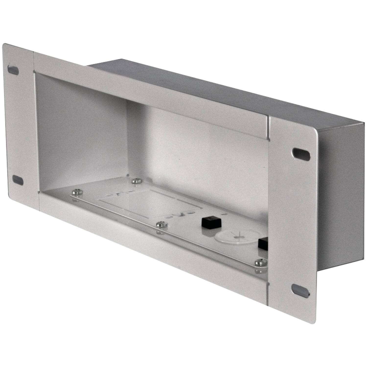 Peerless-AV - Iba3-w In-wall Rectangular Recessed Cable Management And Power Storage Accessory Box Without Power Outlet - Silver