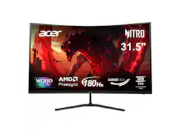 Acer - Nitro 32" WQHD 1440p 180Hz 1ms 1000R Curved Gaming Monitor with AMD FreeSync ED323QU