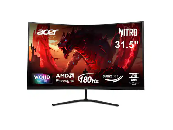 acer ITRO 31.5" WQHD AMD Freesync 180Hz CURVED 16:9 2560X1440 VRB 1ms Visual Response Boost