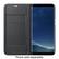 Alt View 2. Samsung - LED Wallet Cover for Samsung Galaxy S8 - Black.
