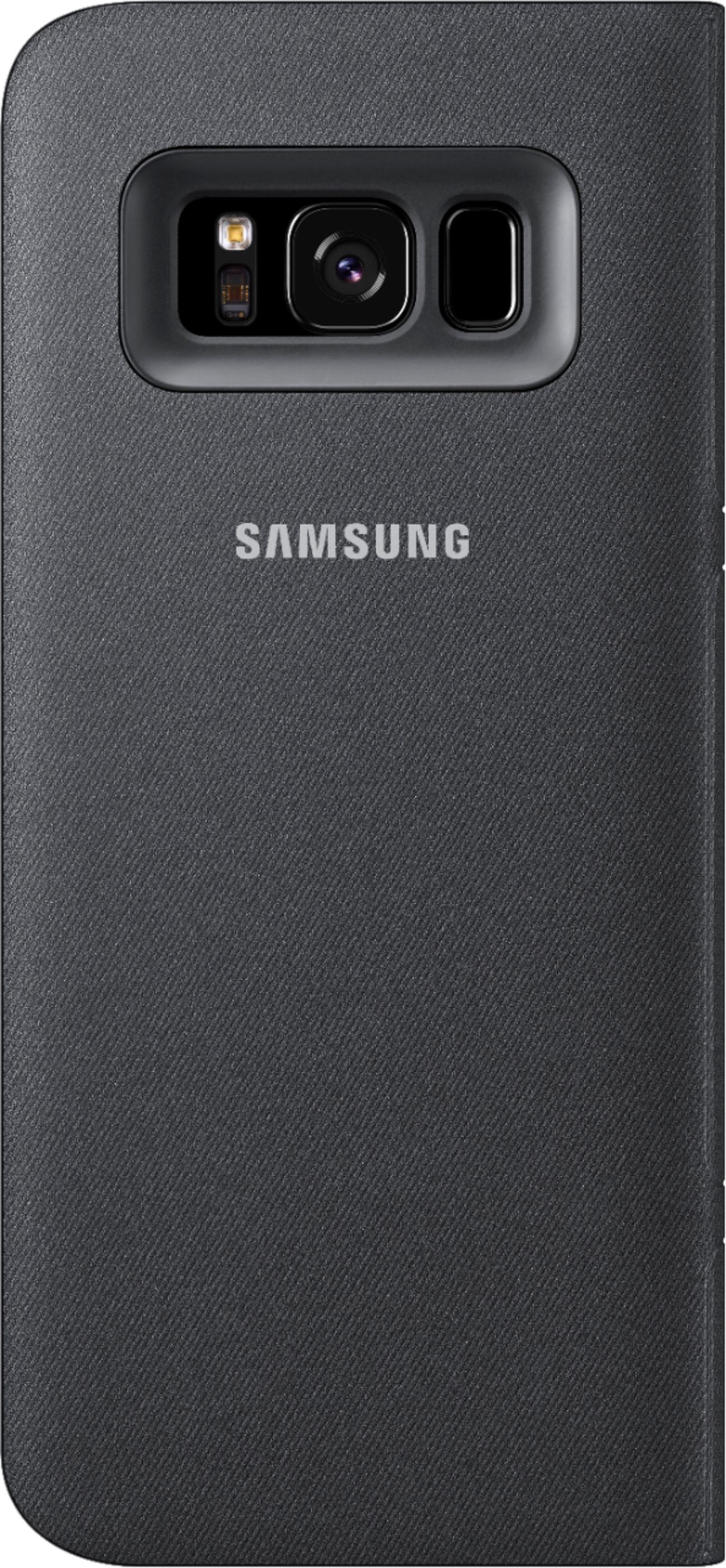 Samsung - LED Wallet Cover for Samsung Galaxy S8+ - Black