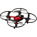 Front Zoom. GPX - Sky Rider Drone with Remote Controller - Red.