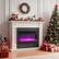 Alt View 4. Costway - Costway 36" Electric Fireplace Insert 1500W Recessed Fireplace Heaterwith Remote Control - Black.