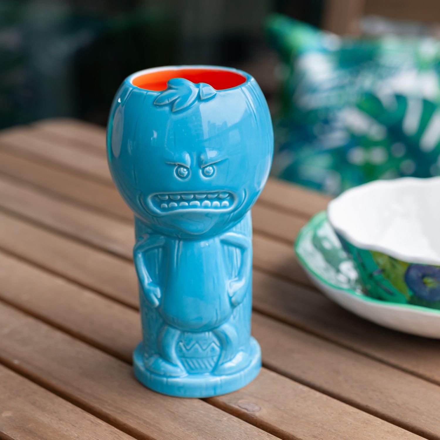 Alt View 3. ThinkGeek - Geeki Tikis Rick & Morty Mr. Meeseeks | Ceramic Tiki Style Mug | Holds 18 Ounces - Blue.