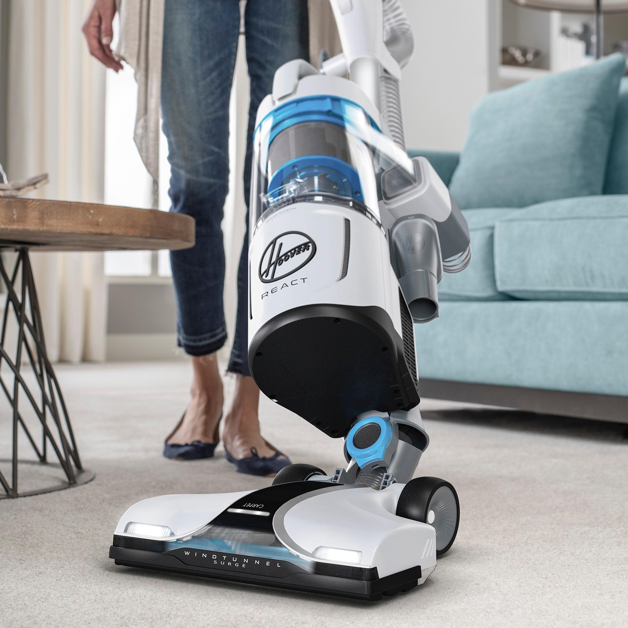 Hoover React Powered Reach Lite Bagless Upright Vacuum, UH73400 