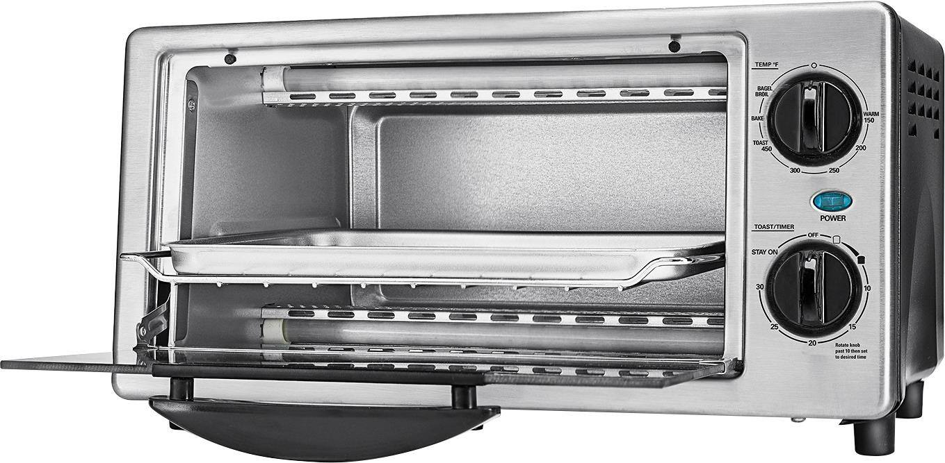 Alt View 11. Bella - 4-Slice Toaster Oven - Black/silver.