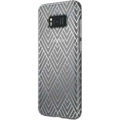 Incipio - Design Series Case for Samsung Galaxy S8+ - Silver prism - Larger Front