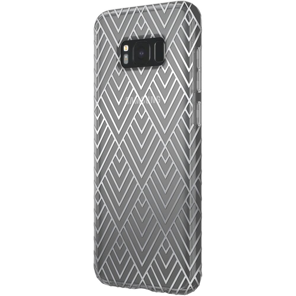 Front. Incipio - Design Series Case for Samsung Galaxy S8+ - Silver prism.