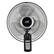 Front. Sunpentown - 16" Wall Mount Fan - Black.