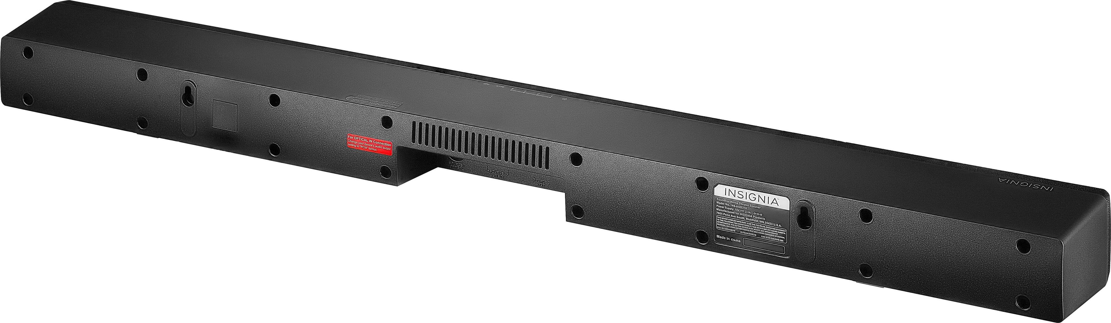 Alt View 12. Insignia™ - 2.0-Channel Soundbar with Digital Amplifier - Black.