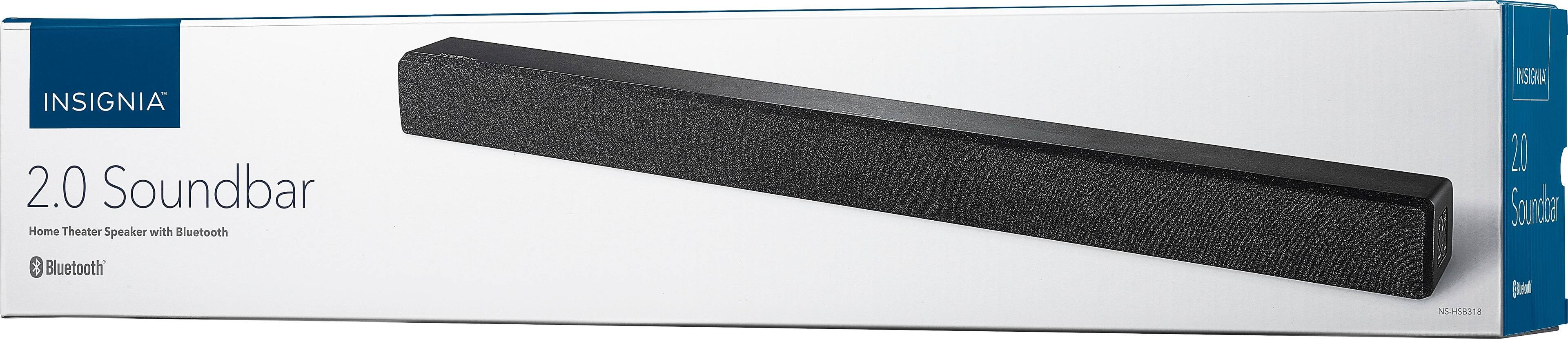 Alt View 14. Insignia™ - 2.0-Channel Soundbar with Digital Amplifier - Black.