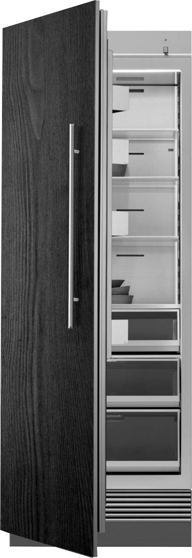 Angle. Dacor - 17.8 Cu. Ft. Built-In Column Refrigerator with SteelCool Interior - Custom Panel Ready.