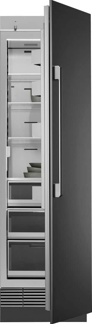 Angle. Dacor - 13.7 Cu. Ft. Built-In Column Refrigerator with SteelCool Interior - Custom Panel Ready.