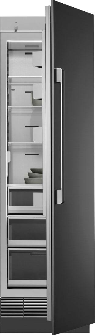 Angle. Dacor - 13.7 Cu. Ft. Built-In Column Refrigerator with SteelCool Interior - Custom Panel Ready.