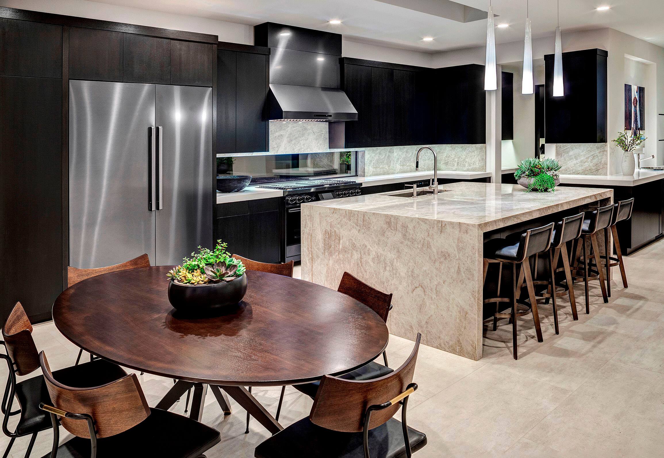 Alt View 18. Dacor - 21.6 Cu. Ft. Built-In Column Refrigerator with SteelCool Interior - Custom Panel Ready.