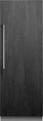 Front. Dacor - 21.6 Cu. Ft. Built-In Column Refrigerator with SteelCool Interior - Custom Panel Ready.