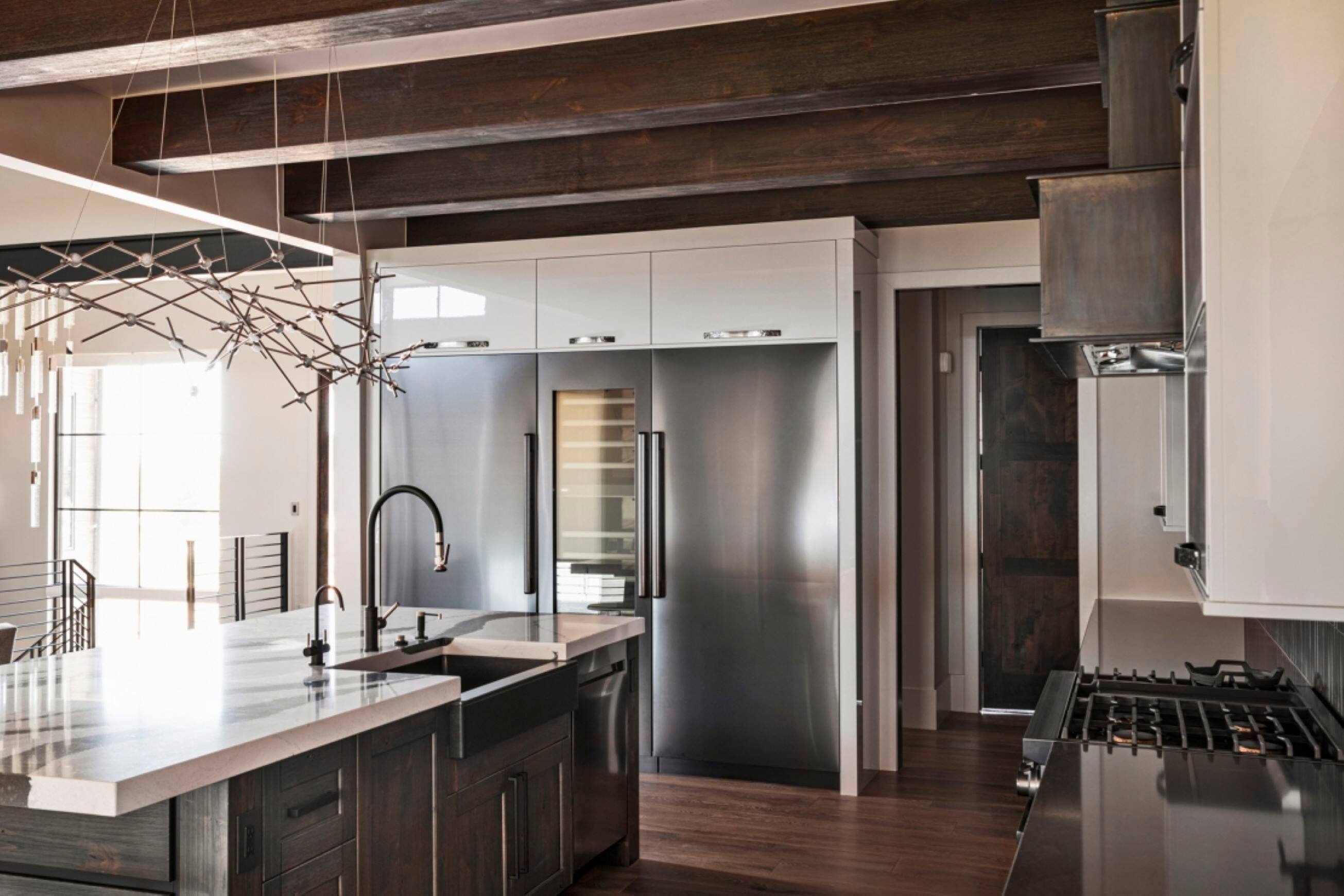 Alt View 15. Dacor - 21.6 Cu. Ft. Built-In Column Refrigerator with SteelCool Interior - Custom Panel Ready.