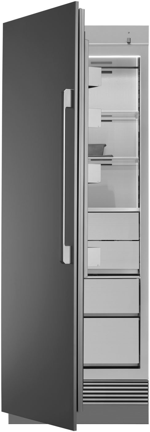 Angle View: Viking - Professional 7 Series 8.4 Cu. Ft. Upright Freezer - Stainless steel