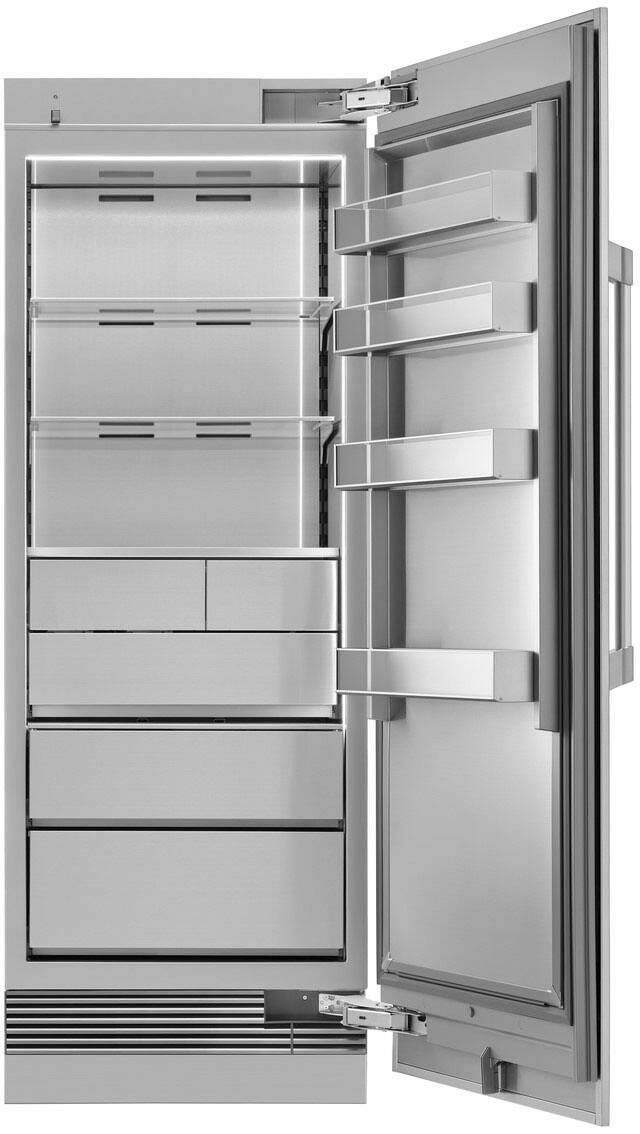 Alt View 1. Dacor - 17.6 Cu Ft Panel Ready Built In Column Freezer - Panel Ready.