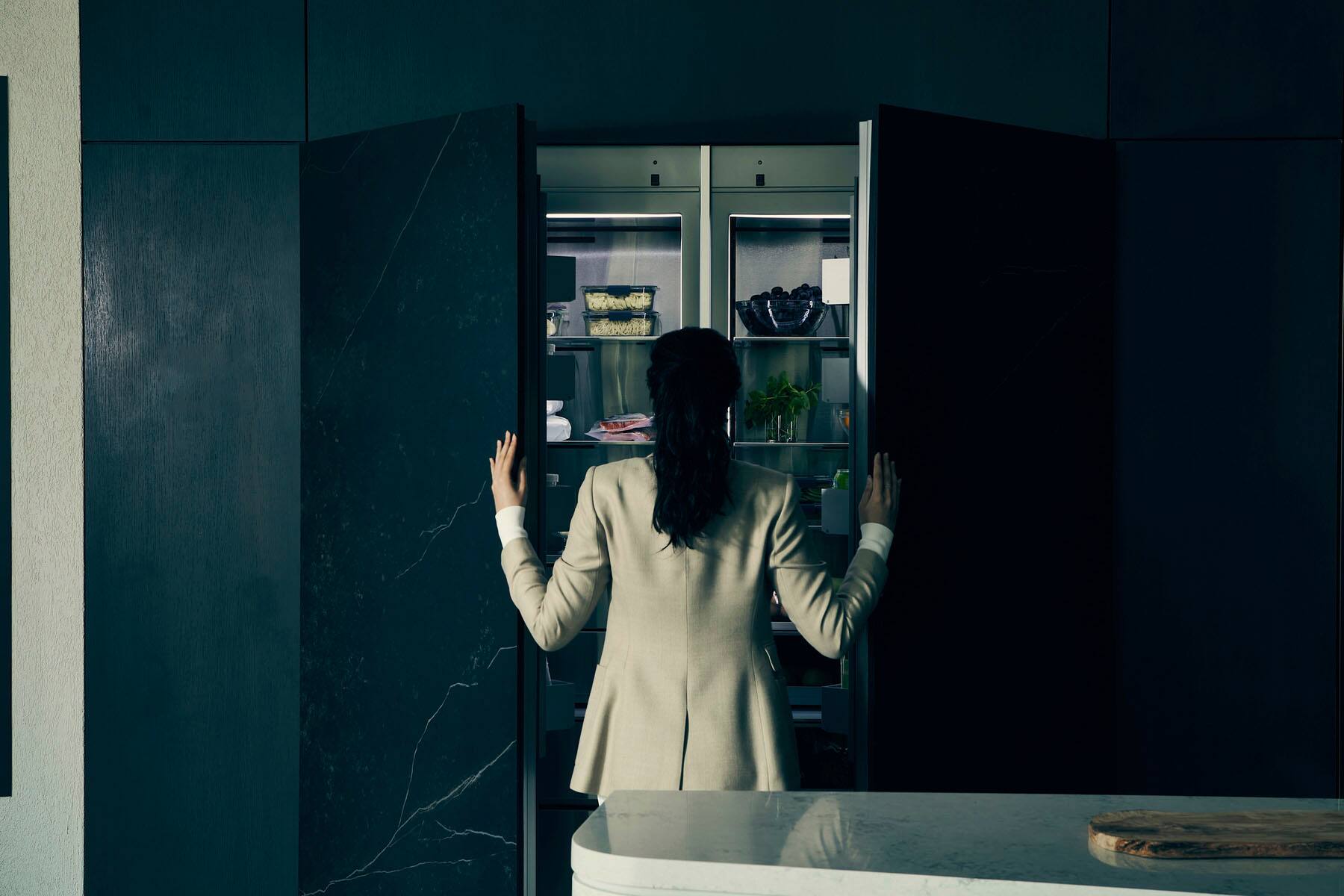 Alt View 12. Dacor - 13.6 Cu Ft Panel Ready Built In Column Freezer - Panel Ready.