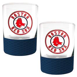 Great American Products - 2-Pack 14oz. Rocks Glass Set with Silcone Grip - Blue