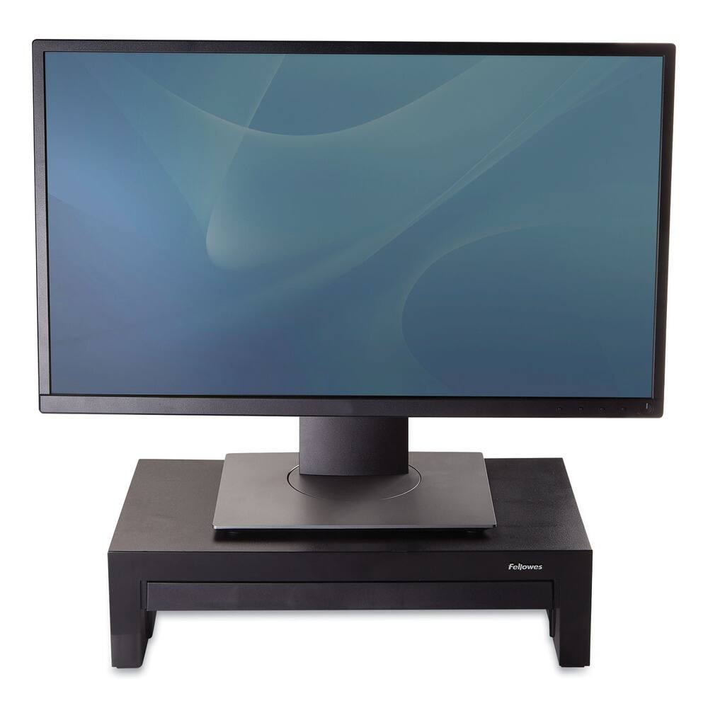 Back. Fellowes - Designer Suites 40-lb. Capacity Monitor Riser for 21 in. Monitors Pearl - Black Pearl.