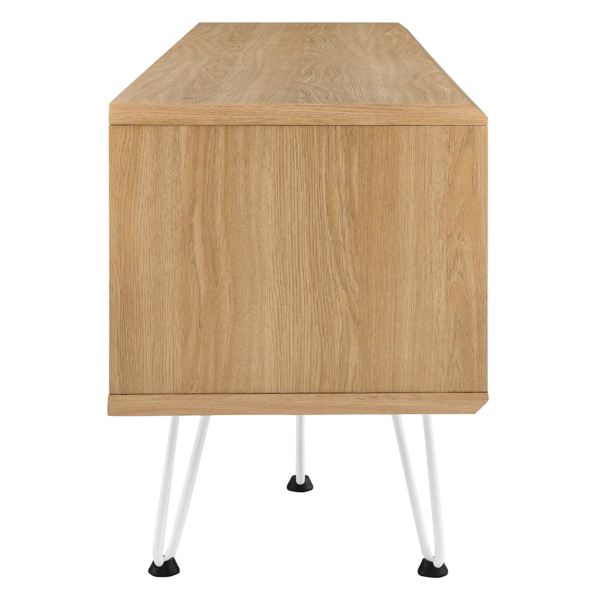 Angle. Modway - Nomad 59" TV Stand by Modway - Oak.