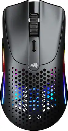 Front. Glorious - O 2 Mini Wireless Optical Gaming Mouse - Matte Black.