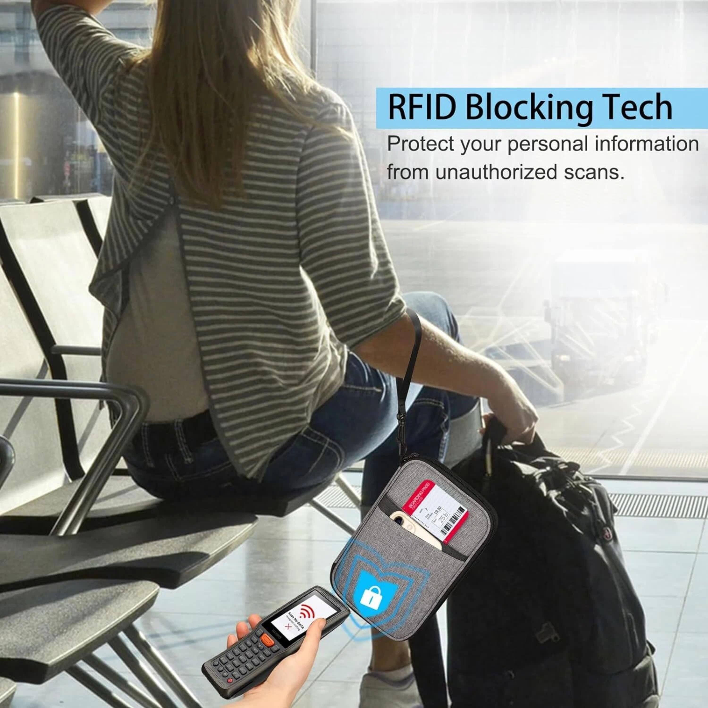 RFID Blocking Tech  
Protect your personal information from unauthorized scans.