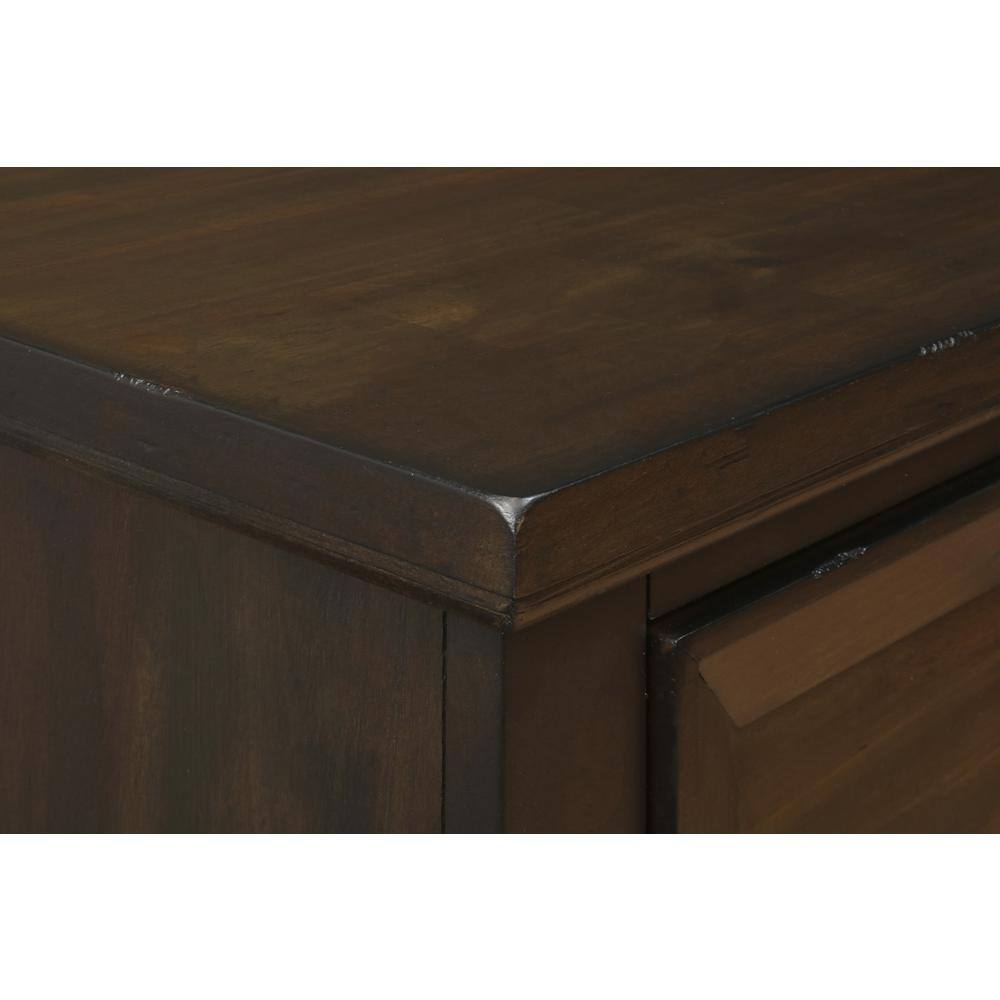 Alt View 1. New Classic Furniture - Furniture Sevilla Solid Wood 2-Drawer Nightstand in Walnut - Walnut.