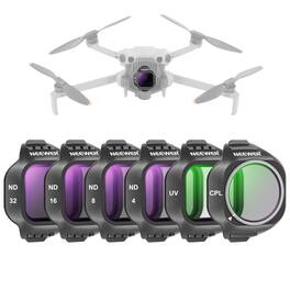 Neewer - 6-Pack Snap-On Filter Set for DJI Mini 5 Pro, UV/CPL/ND4/8/16/32, Multi-Coated
