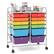 Front. Gymax - Gymax Office Rolling Cart 12 Storage Drawer Studio Organizer Bins Scrapbook Paper Multicolor - Multicolor.