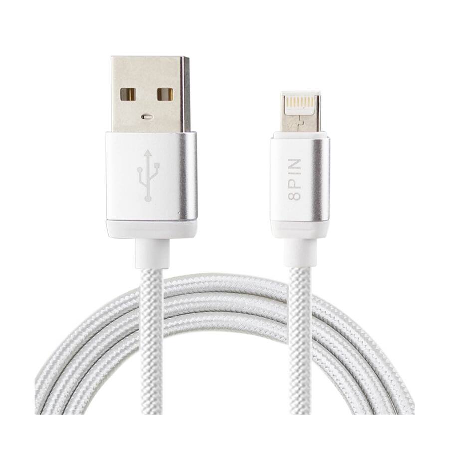 Reiko Nylon Braided Reversible Micro Usb And 8 Pin 2 In 1 Cable 3.3Ft ...