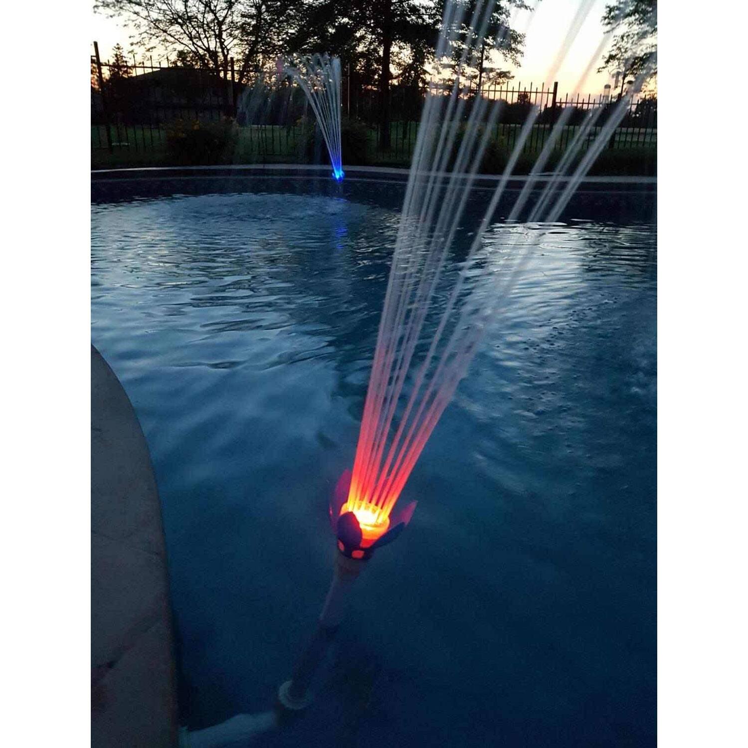Alt View 10. Magic Pool Fountain - Magic Pool Fountain Water Powered Multicolor LED Swimming Pool Fountain (2 Pack) - 2 Pack.