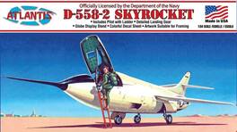 PopMarket - Douglas D-558-2 Skyrocket United States Navy (USN) with Swivel Stand 1/54 Scale Model Kit 1/54 Scale - COLLECTIBLES - Multicolor