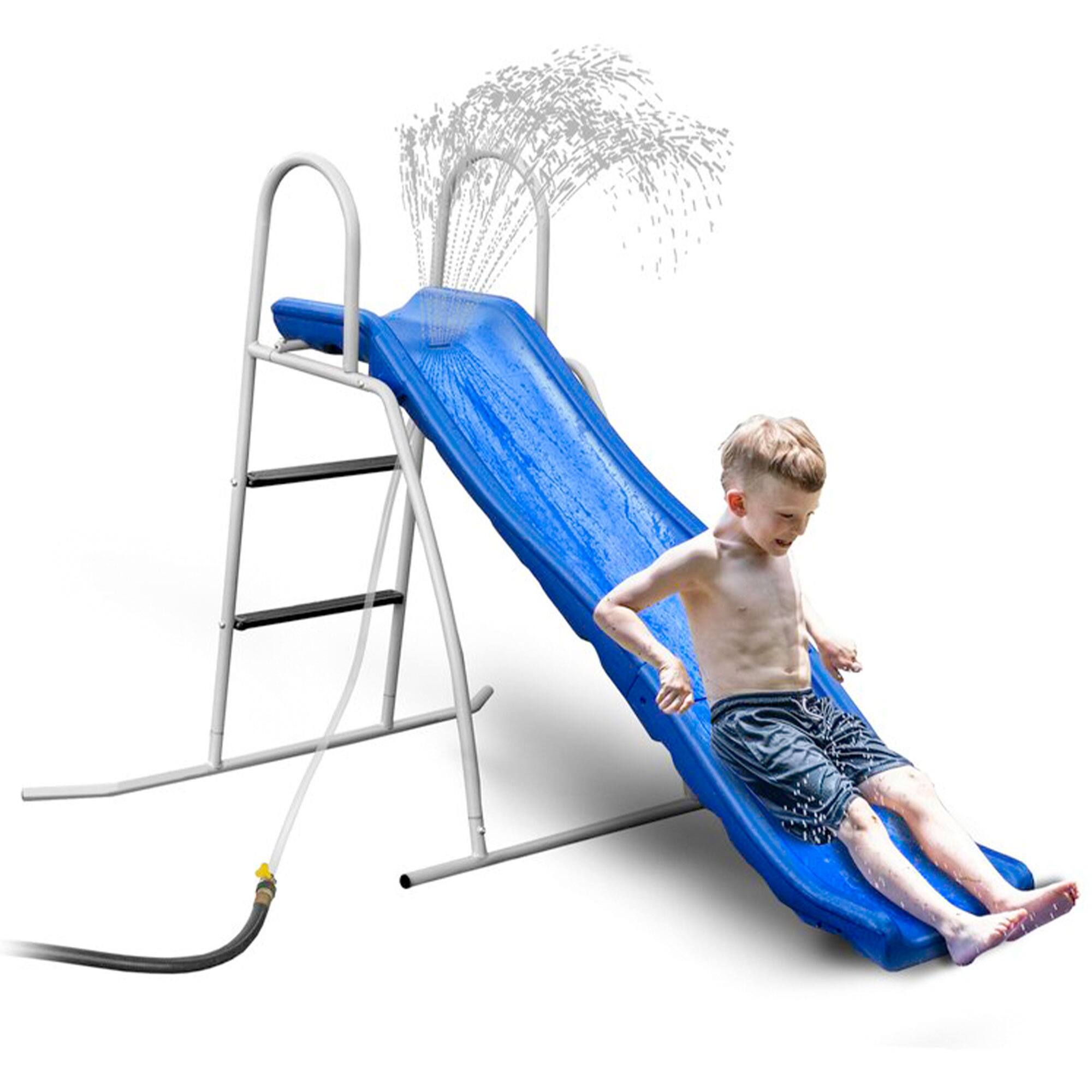 Alt View 3. XDP Recreation - XDP Recreation 6 Foot Water Wave Slide Plus, Built In Adjustable Water Sprinkler - Blue.