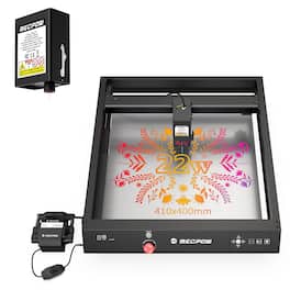 Mecpow - X4 Laser Engraver & R1 1.2W Laser Module Combo Set, High-Speed Cutting & Precision Engraving for Wood Metal Acrylic