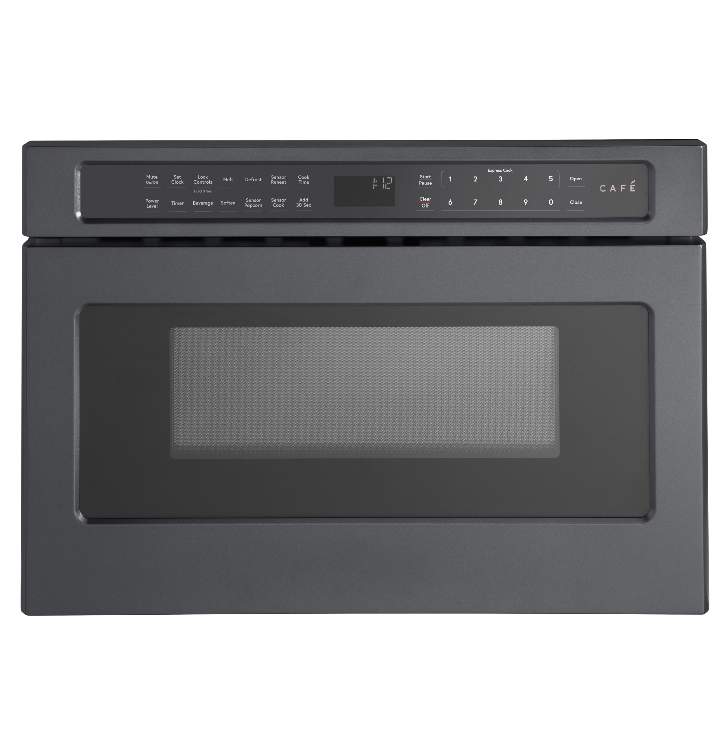 Café - 1.2 Cu. Ft. Built-In Microwave Drawer Oven with Sensor Cooking and Glass Touch Controls - Matte Black