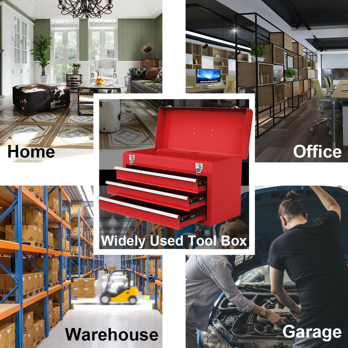 Home  
Office  
Warehouse  
Garage  

Widely Used Tool Box