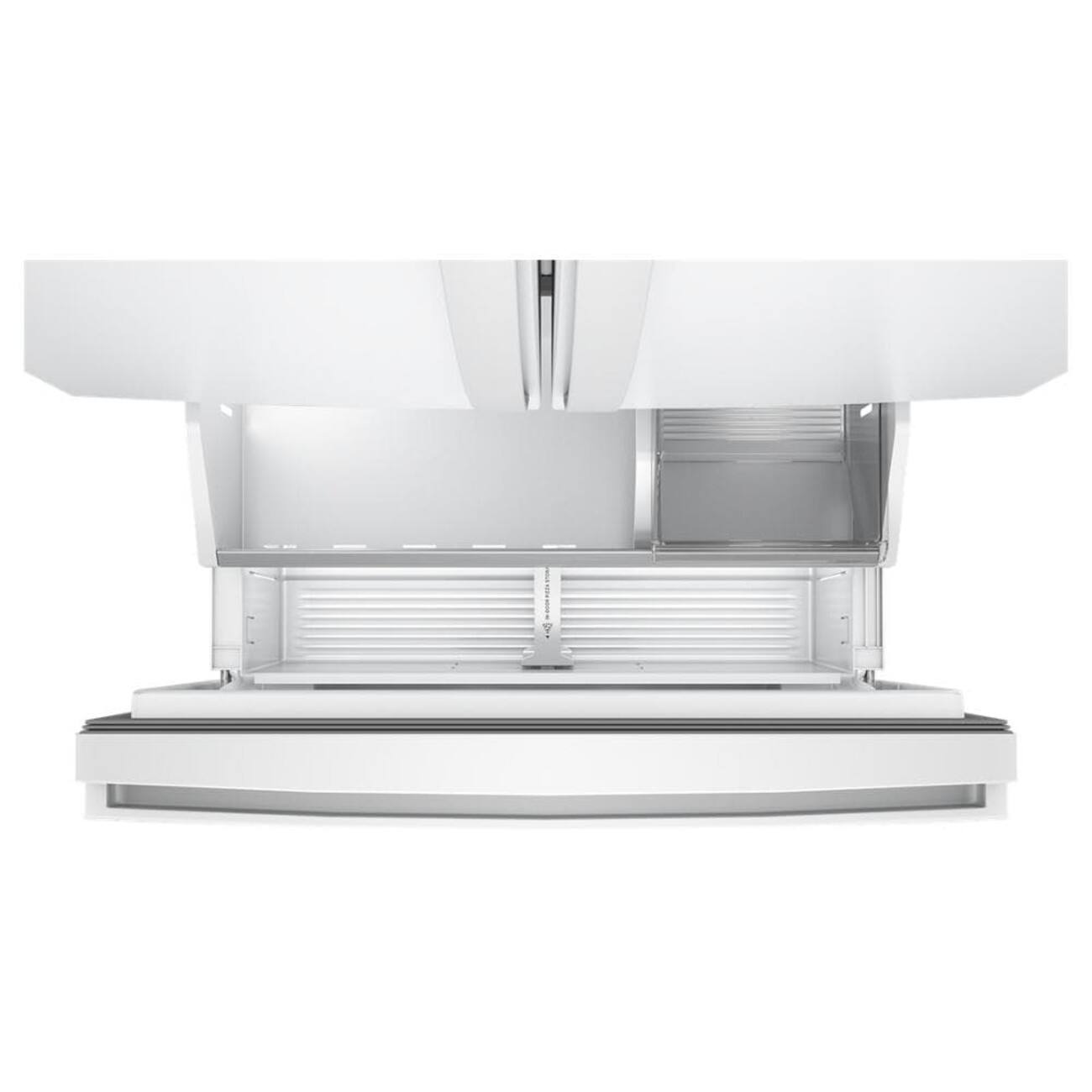 Alt View 6. Whirlpool - 36 in. Wide 24 cu. ft. 3-Door French Door Counter Depth Refrigerator - White.