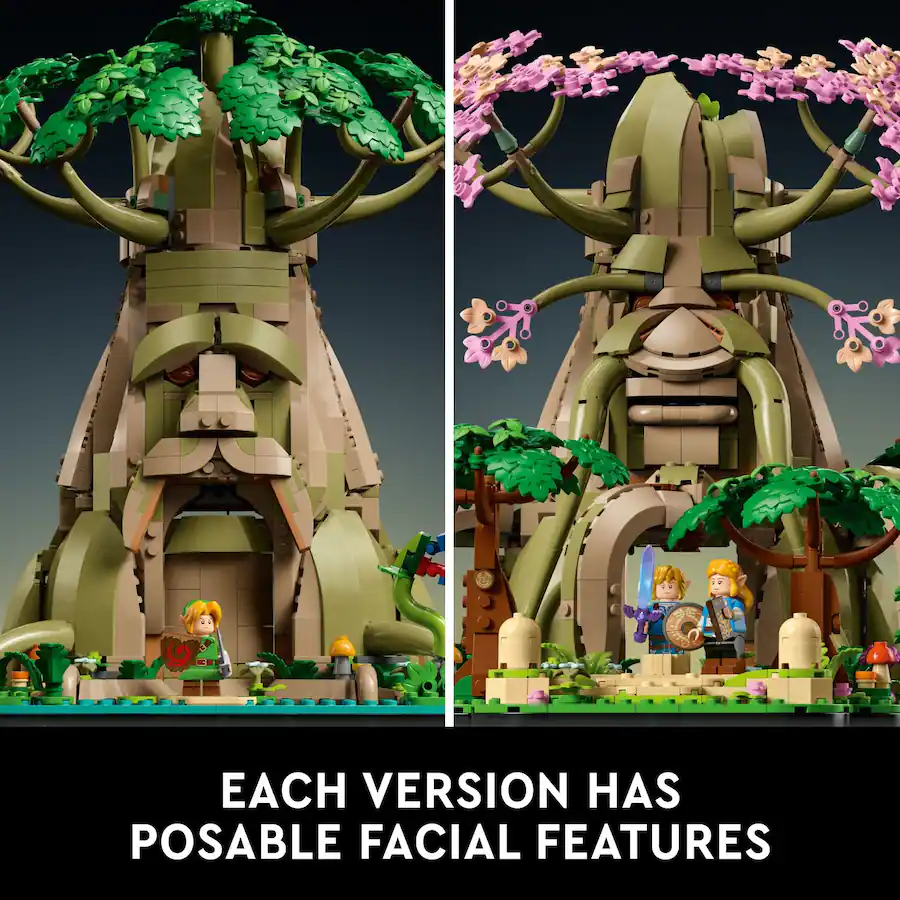 Deki Tree LEGO The Legend of Zelda Great Deku Tree 2in1 Building Set for Adults ...