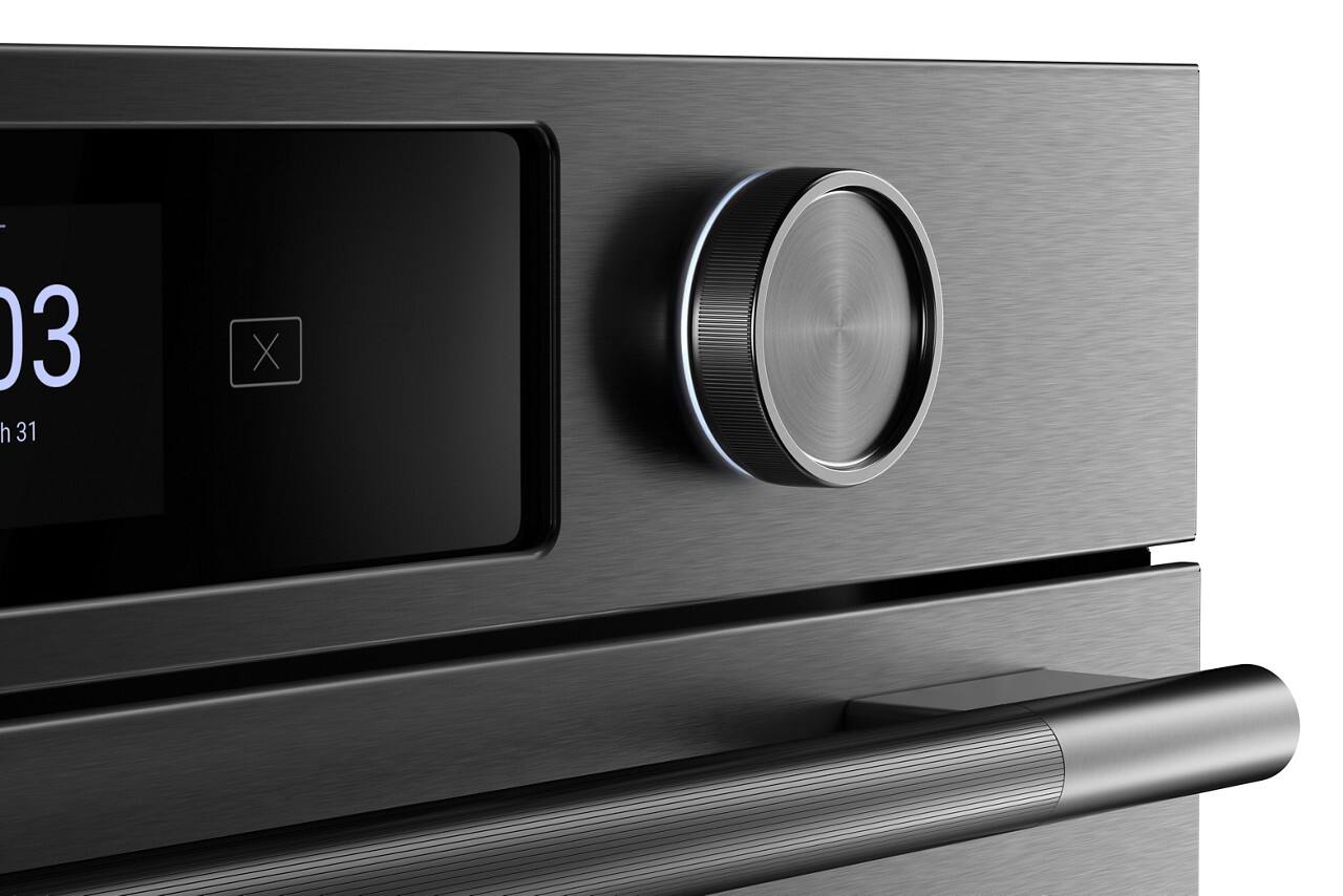 Alt View 4. KitchenAid - 30" Smart Built-In Single Electric Wall Oven with Intelligent Cooking Camera - PrintShield Stainless.