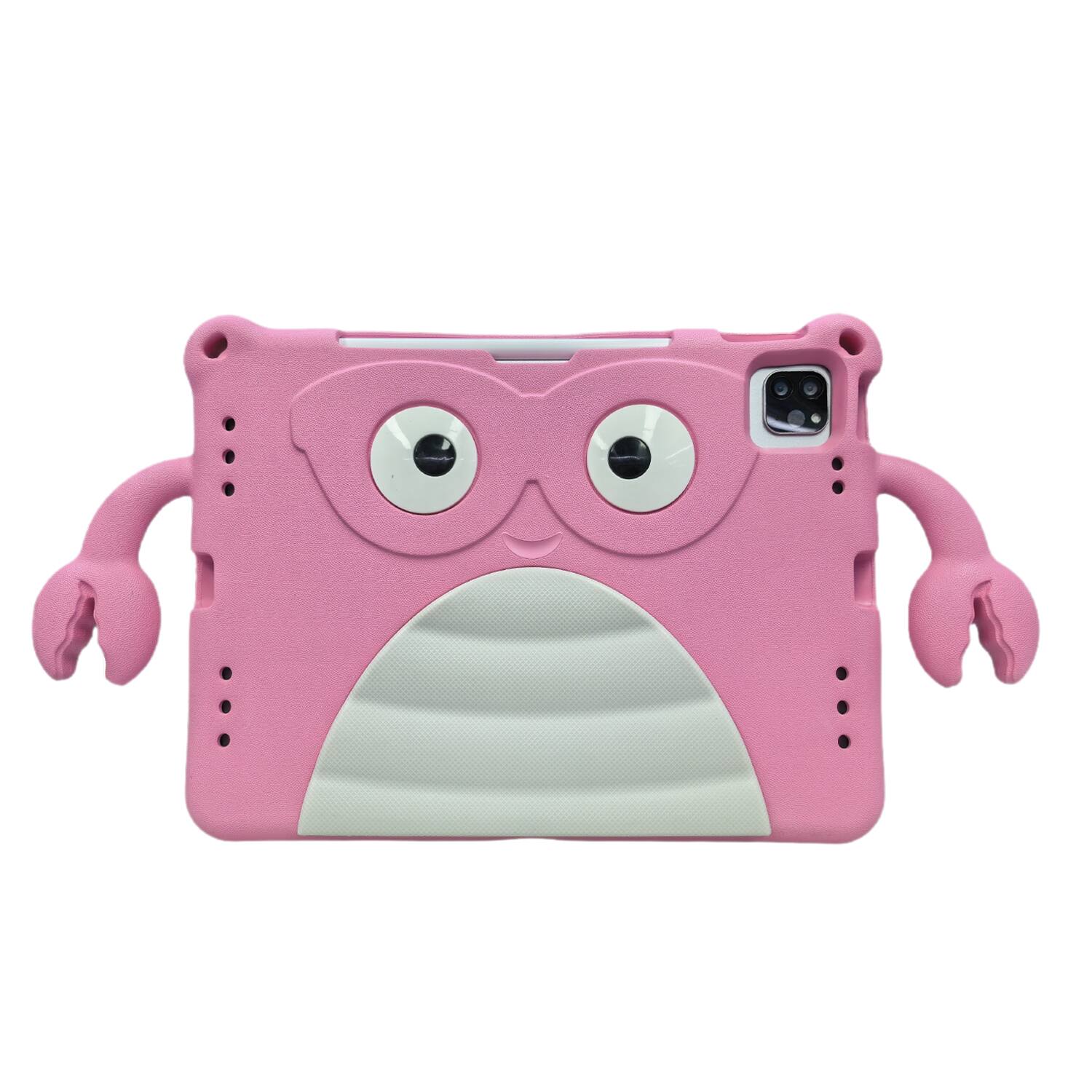 Alt View 3. Dteck - Shockproof Cartoon Case for Apple iPad (10th Generation) 10.9" 2022, Soft TPU Protective Cover with Integrated Stand - Pink.