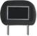 Front Standard. Epik - Headrest DVD System for Cadillac DeVille - Black Leather.