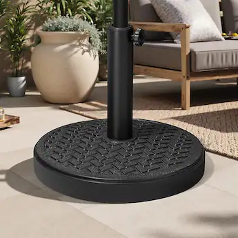 hampton bay 110 lbs patio umbrella base in black PatioKingdom 9FT Outdoor Umbrella, Autotilt This umbrella base with 4 wheels is a great combination of utility and elegance CoolCover by Han 10x10 FT