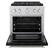 Angle. ZLINE - ZLINE 30 in. 4.2 cu. ft. Freestanding Paramount Dual Fuel Range with DuoPro Cooktop and Electric Oven - Black Matte.