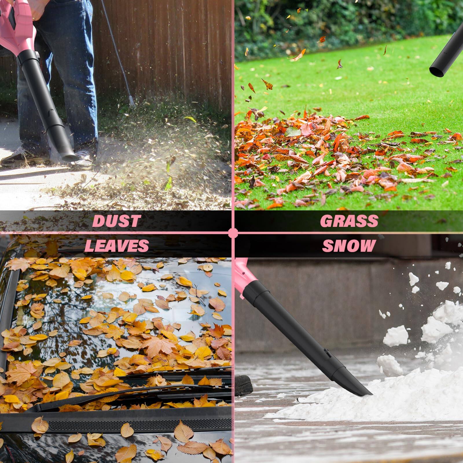 DUST  
LEAVES  
GRASS  
SNOW