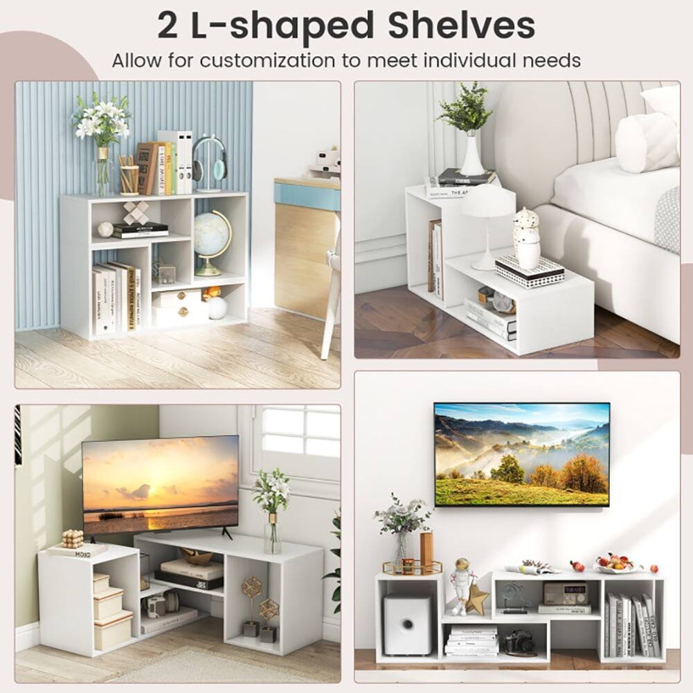 2 L-shaped Shelves  
Allow for customization to meet individual needs