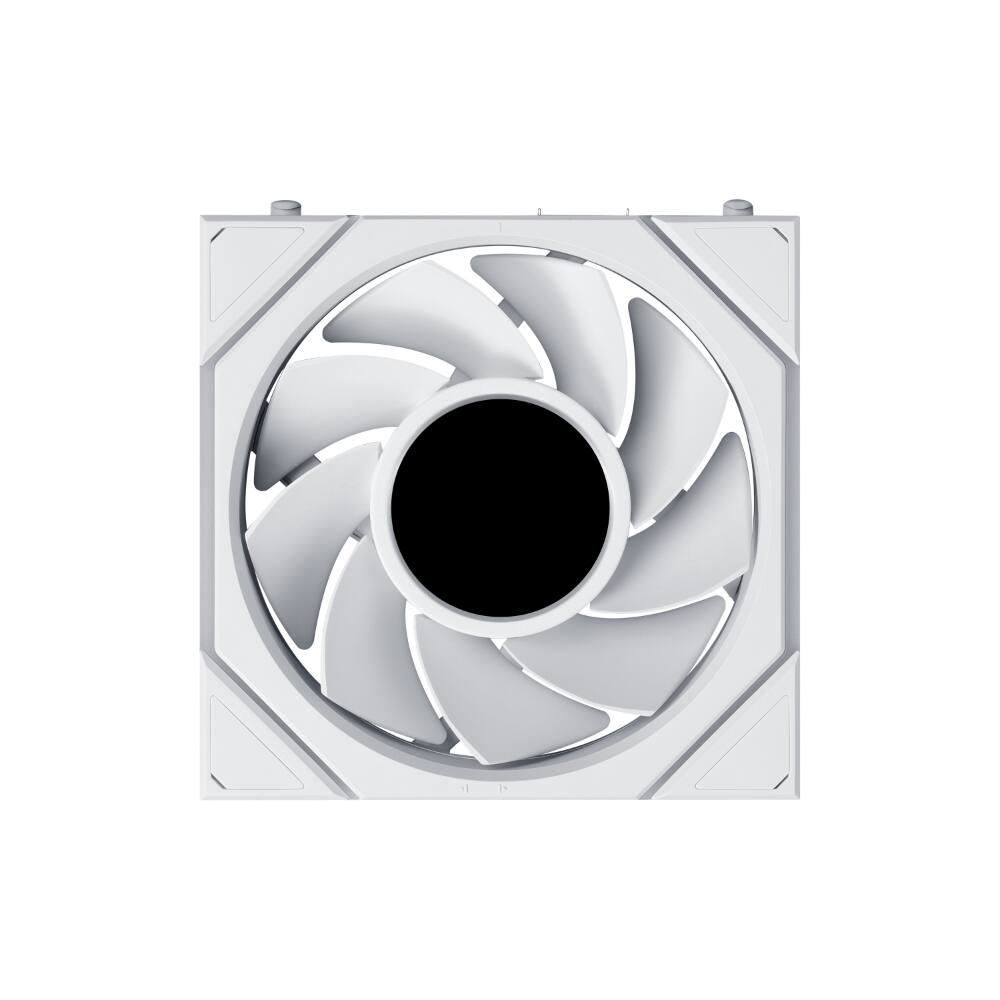 Left. Lian Li - UNI FAN TL LCD Flex 120mm Reverse Blade ARGB Fan, 1 Pack, 1.8-inch LCD Screen, Controller Not Included (12RTLLCD1F1W) - White.