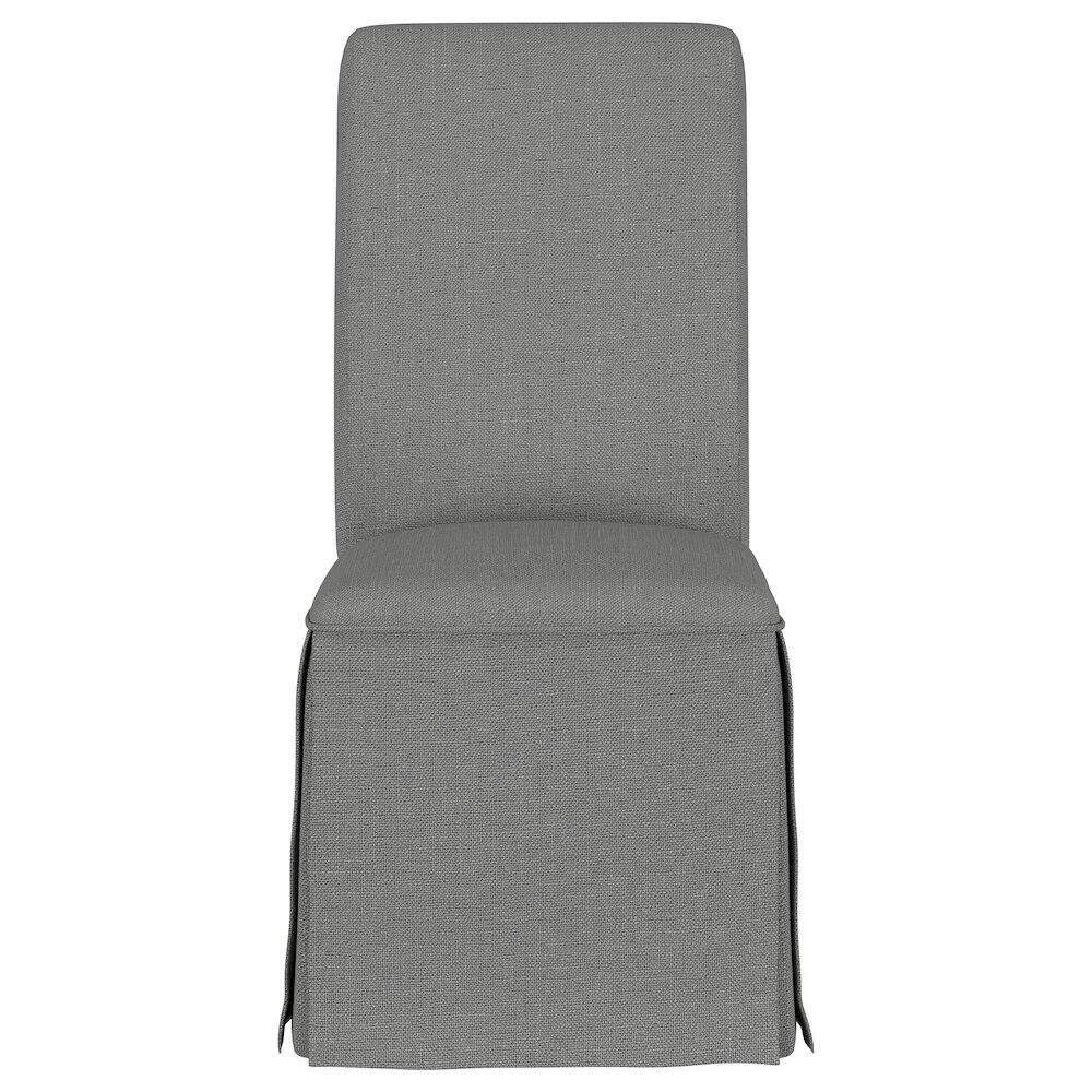 Alt View 3. Coaster Co. of America - Shawna Upholstered Skirted Dining Chair Light Grey (Set of 2) - Grey.